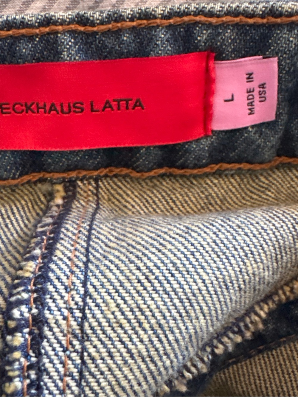 Eckhaus latta denim skirt - Picture 3 of 4